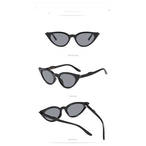 Cat Eye Sunglasses Women Brand Designer Vintage Coating Mirror Glasses Personality Cateye Frame Sun glasses Ladies Retro Shades