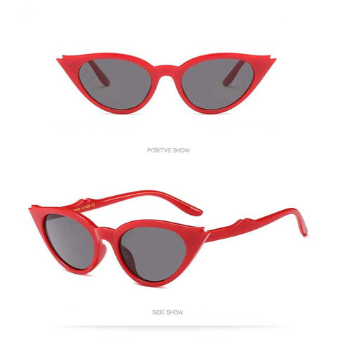 Cat Eye Sunglasses Women Brand Designer Vintage Coating Mirror Glasses Personality Cateye Frame Sun glasses Ladies Retro Shades