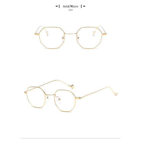 Hexagon Sunglasses Women 2018 Polygon Sun glasses Female Vintage Square Glasses 2018 Fashion Men Small Metal Frame Retro Shades