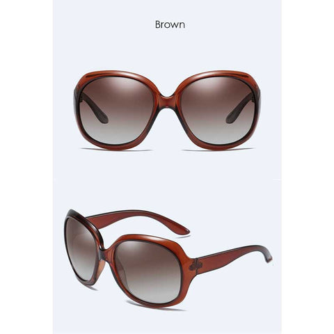 Vintage Polarized Sunglasses Women Brand Gradient Oversized Glasses Fashion Ladies Big Frame Sun glasses Retro Shades Eyewear