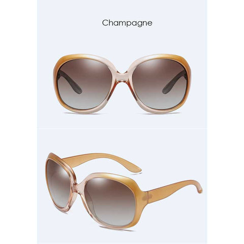Vintage Polarized Sunglasses Women Brand Gradient Oversized Glasses Fashion Ladies Big Frame Sun glasses Retro Shades Eyewear