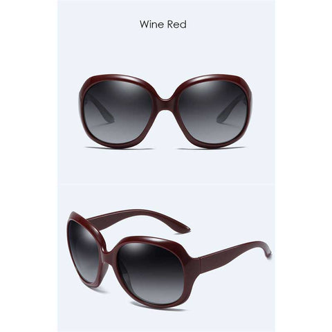 Vintage Polarized Sunglasses Women Brand Gradient Oversized Glasses Fashion Ladies Big Frame Sun glasses Retro Shades Eyewear