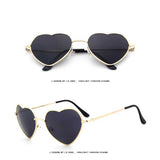 Heart Shaped Sunglasses Women Love Heart Glasses Metal Gradient Sun glasses Sexy Ladies Ocean Shades Vintage Gold Frame Eyewear