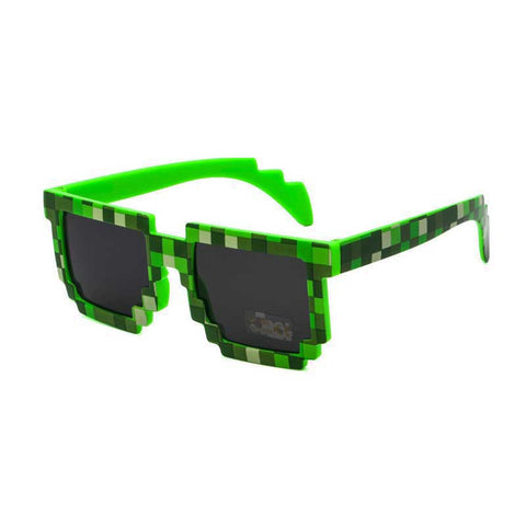 Around the World 8 bits Deal With It Glasses Thug life Mosaic Pixel Sunglasses Men Women Party Sun glasses Retro Element Glasses
