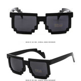 Around the World 8 bits Deal With It Glasses Thug life Mosaic Pixel Sunglasses Men Women Party Sun glasses Retro Element Glasses