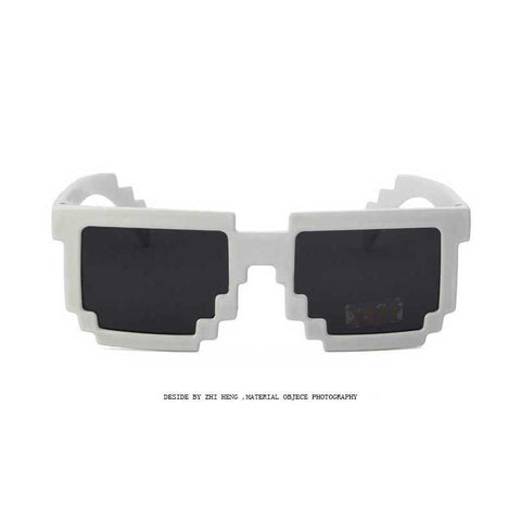Around the World 8 bits Deal With It Glasses Thug life Mosaic Pixel Sunglasses Men Women Party Sun glasses Retro Element Glasses