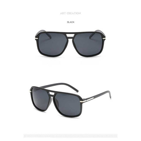 Ladies Oversized Sunglasses Women Brand Designer Men New Square Polarized Flat Mirror Sun glasses Coating Glasses Vintage Shades