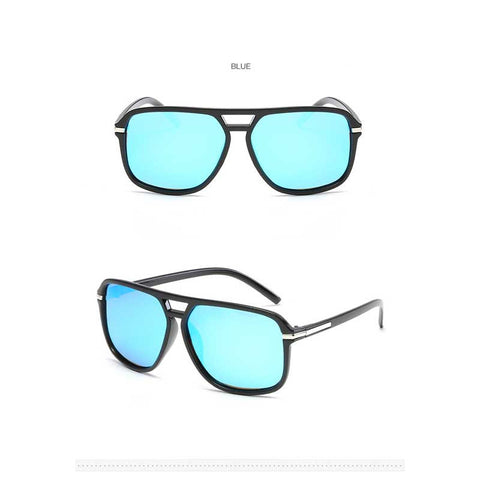 Ladies Oversized Sunglasses Women Brand Designer Men New Square Polarized Flat Mirror Sun glasses Coating Glasses Vintage Shades