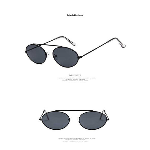 New Oval Sunglasses for Women Vintage Small Frame Sunglasses Men Brand Designer Alloy Glasses Fashion Retro Shades UV400 Eyewear