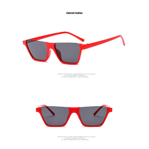 2018 Sunglasses Women Brand Designer Half Frame Cat Eye Sun glasses Vintage Cateye Glasses Female Trendy Shades Retro Eyewear