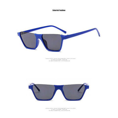 2018 Sunglasses Women Brand Designer Half Frame Cat Eye Sun glasses Vintage Cateye Glasses Female Trendy Shades Retro Eyewear