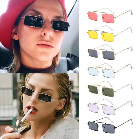 Women Men Vintage Retro Small Frame Glasses Unisex  Sunglasses Eyewear