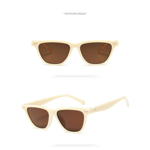 Fashion Rivet Sunglasses Women 2018 Vintage Square Glasses Retro Coating Sun glasses Ladies Trendy Shades Plastic Eyewear UV400