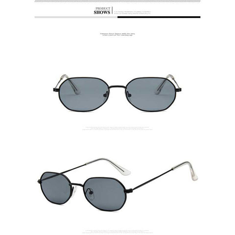 Women Sunglasses Brand Designer Vintage Irregular Blue Pink Glasses Female Retro Polygon Sun glasses Ocean Eyewear Retro Shades